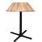 Holland Bar Stool Co 42" Tall In/Outdoor All-Season Table, 30" x 30" Square Natural Top OD211-3042BWOD30SQNat - alternate 1